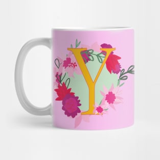 Monogram Y, Personalized Initial Mug